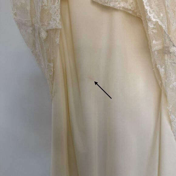 Ivory Lace Overlay Dress 2pc. Fairy Vintage Wedding By Rabbit Designs Misses 16 - Picture 8 of 16